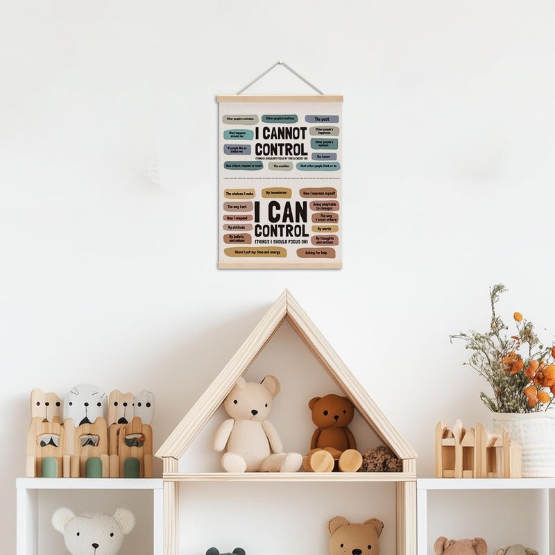 XFN Inspirational Boho Poster Hanger, Therapy Office Decor Calm Corner Items, Growth Mindset Educational Posters Wall Art Wall Hanging Banner Home Calming Corner Counseling Psychologist Office Decor - Image 3